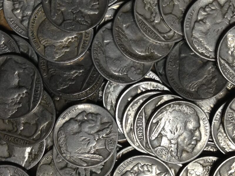 40 Piece Roll Buffalo Nickels Ave Circ