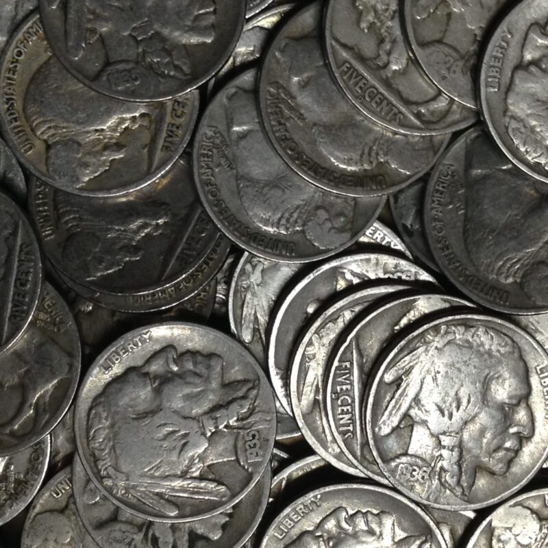 40 Piece Roll Buffalo Nickels Ave Circ