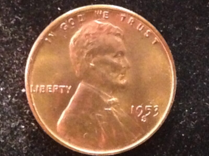 1953-S Lincoln Cent MS-64-65