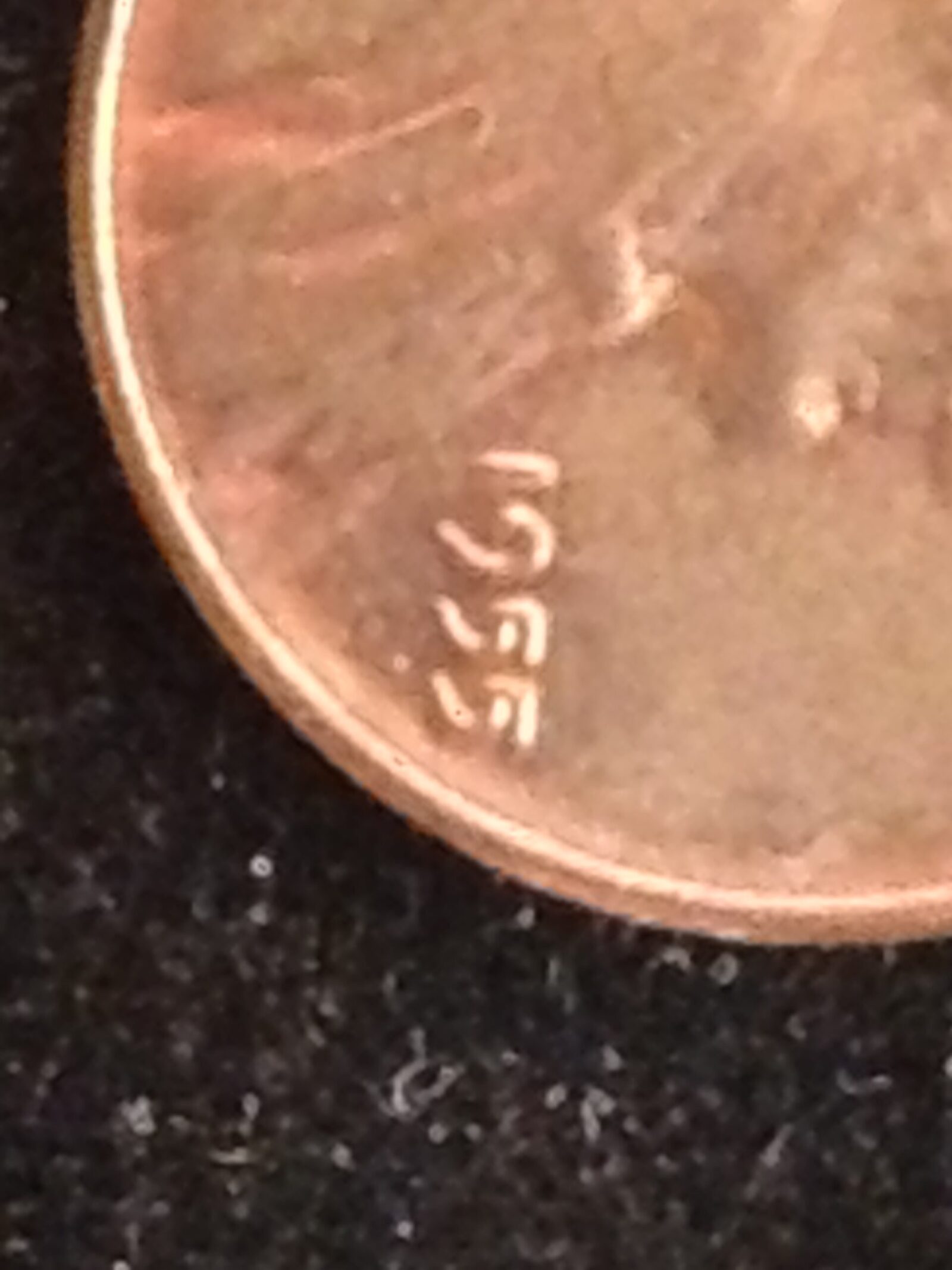 1955/5 "Poor man's double die" Lincoln Cent MS-63 - Image 3
