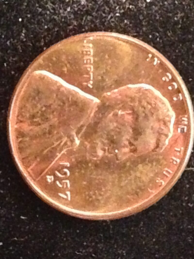 1957-D Lincoln Cent MS-65+