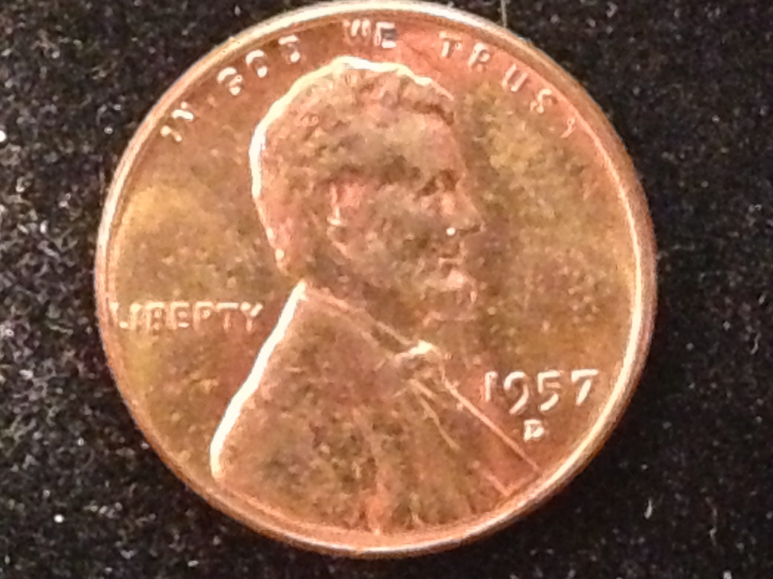 1957-D Lincoln Cent MS-65+