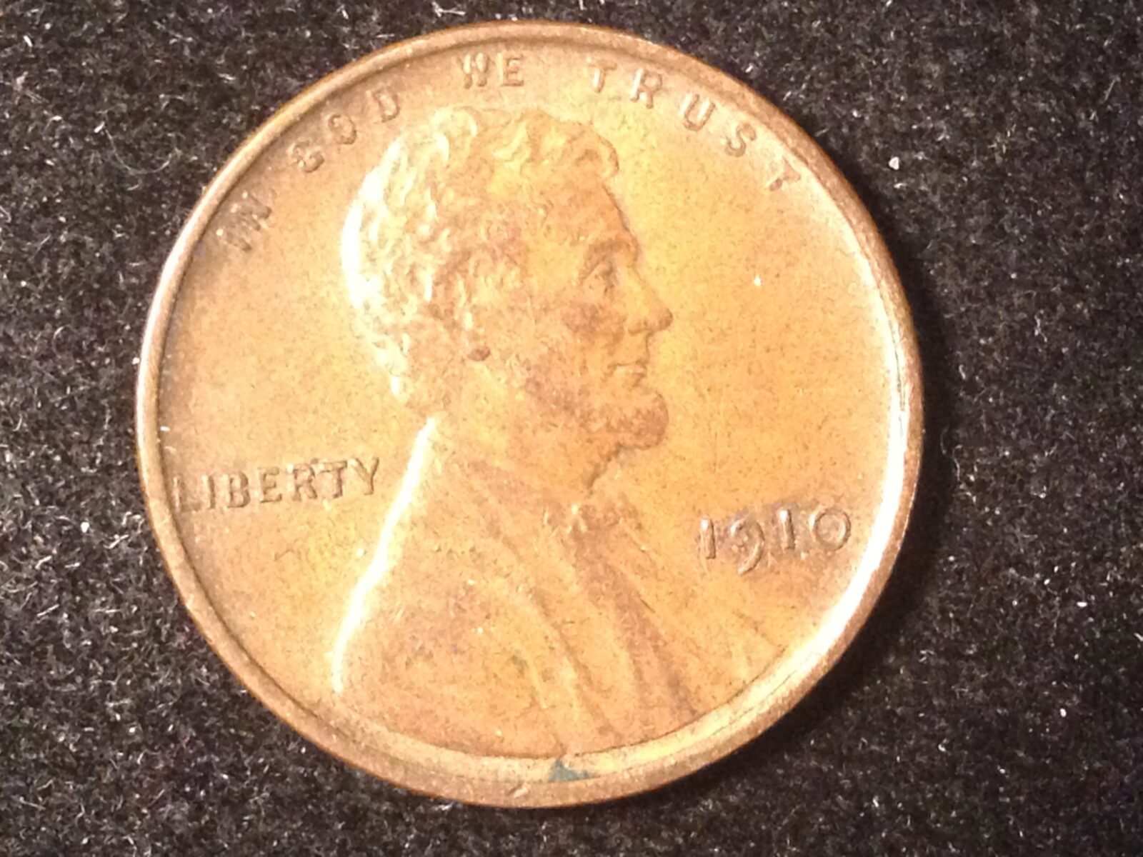 1910 Lincoln Cent XF