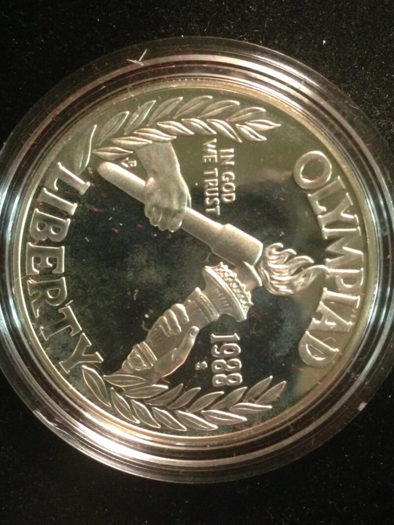 1988 Olympic Commemorative Silver Dollar Gem Proof
