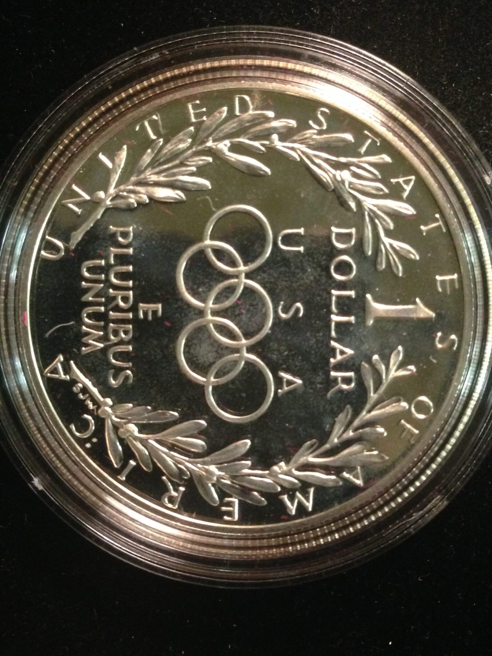 1988 Olympic Commemorative Silver Dollar Gem Proof - Image 2