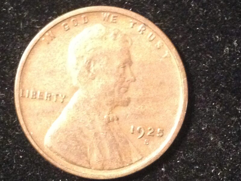 1925-S Lincoln Cent XF