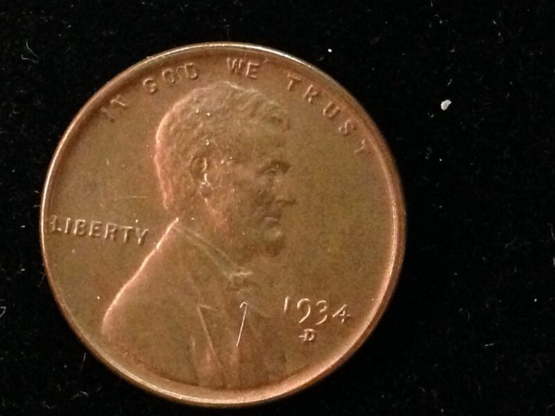 1934-D Lincoln Cent XF