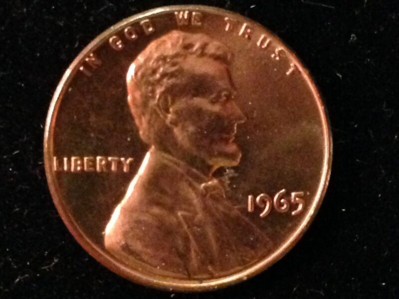 1965 SMS Lincoln Cent Gem BU
