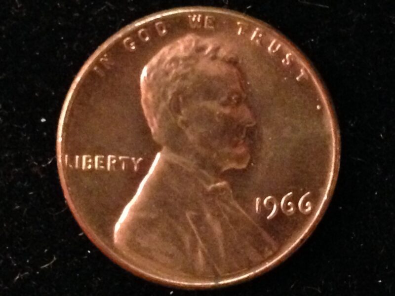 1966 Lincoln Cent Gem BU