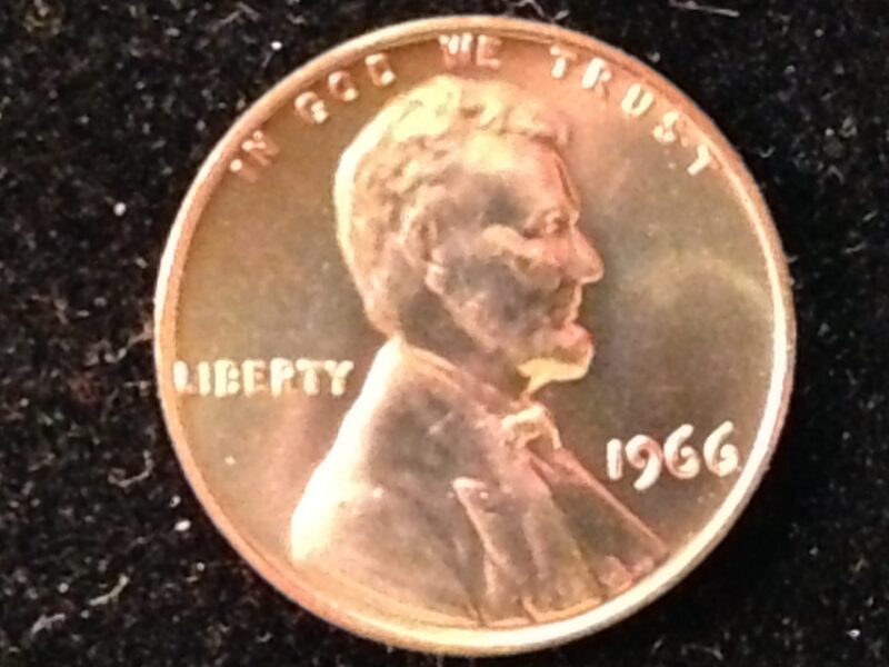 1966 SMS Lincoln Cent Gem BU