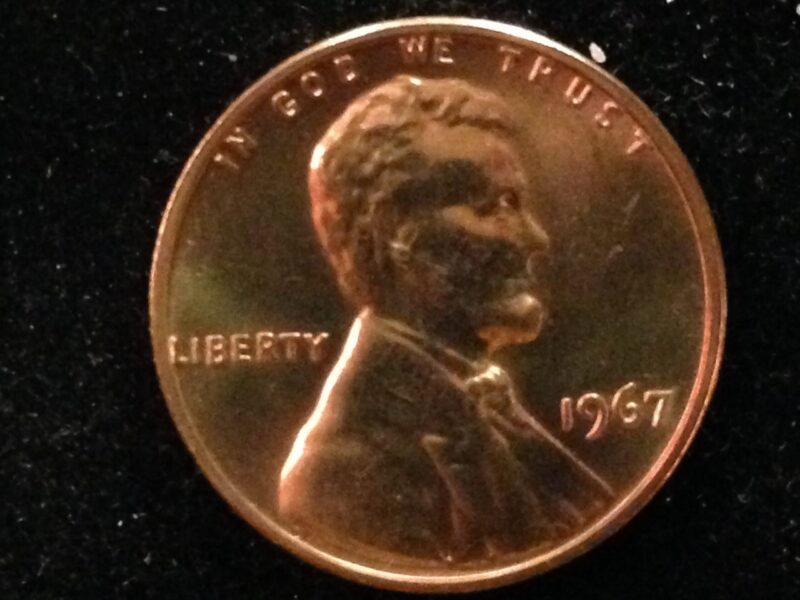 1967 SMS Lincoln Cent Gem BU