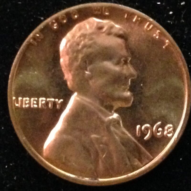 1968 Lincoln Cent Gem BU