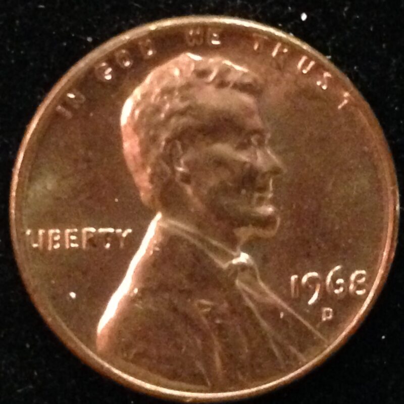 1968-D Lincoln Cent Gem BU