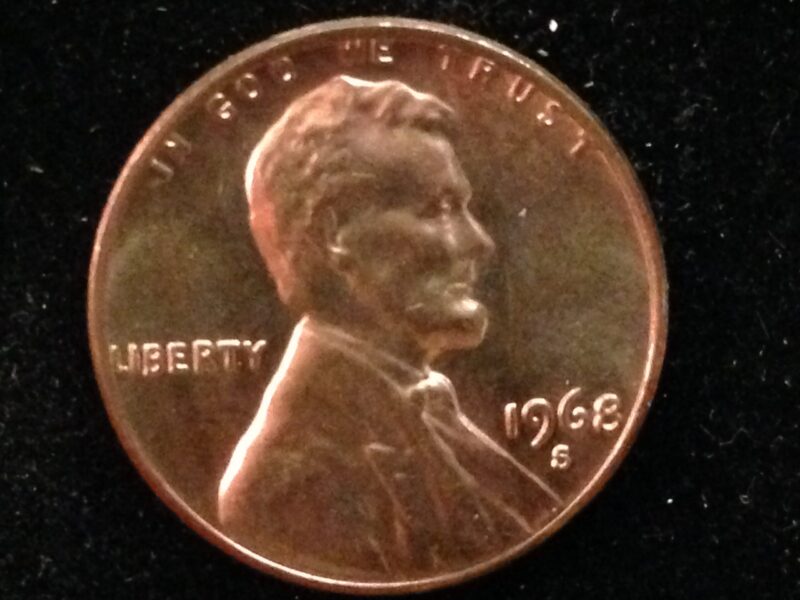 1968-S Lincoln Cent Gem BU