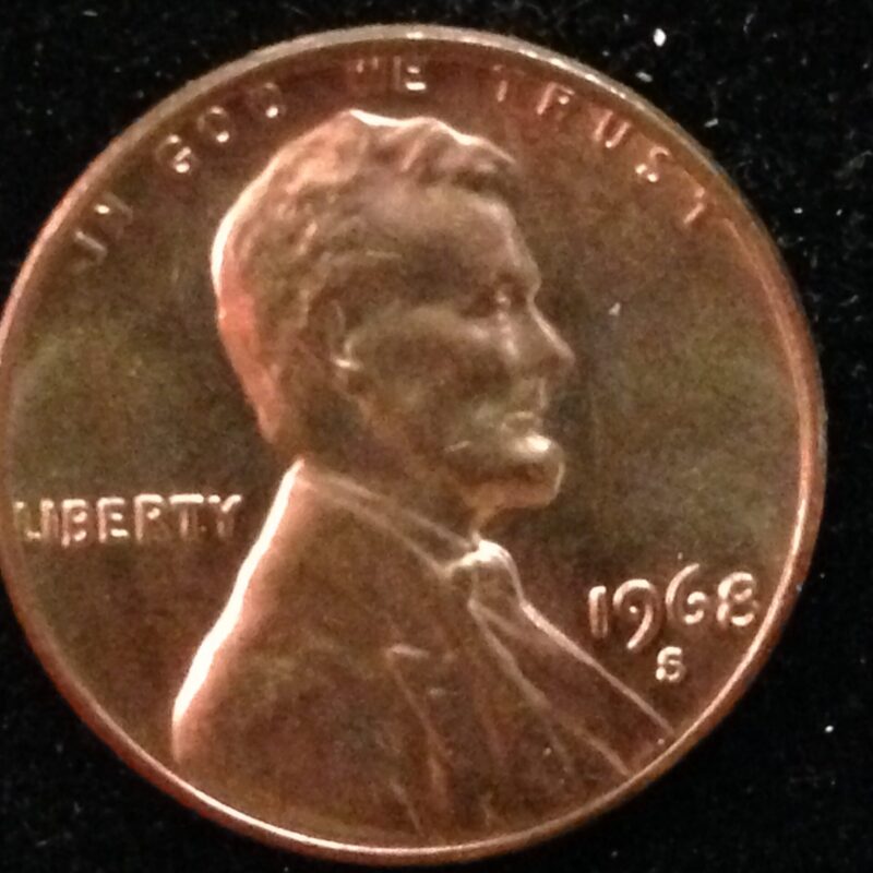 1968-S Lincoln Cent Gem BU