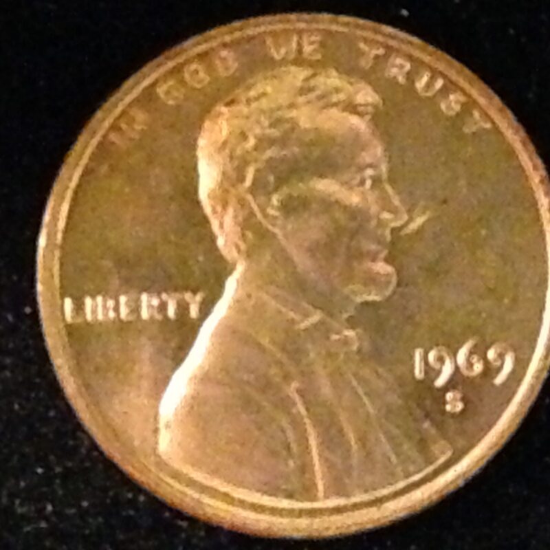 1969-S Lincoln Cent Gem BU