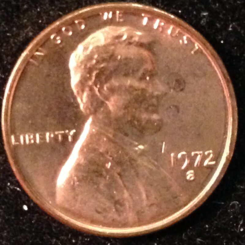 1972-S Lincoln Cent Gem BU