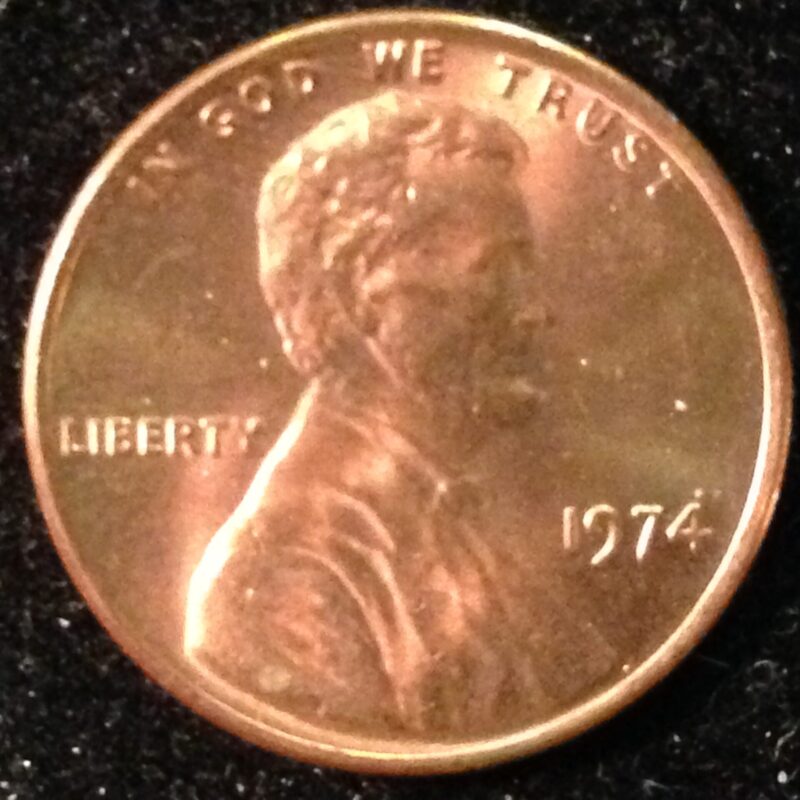 1974 Lincoln Cent Gem BU