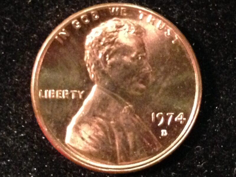 1974-D Lincoln Cent Gem BU