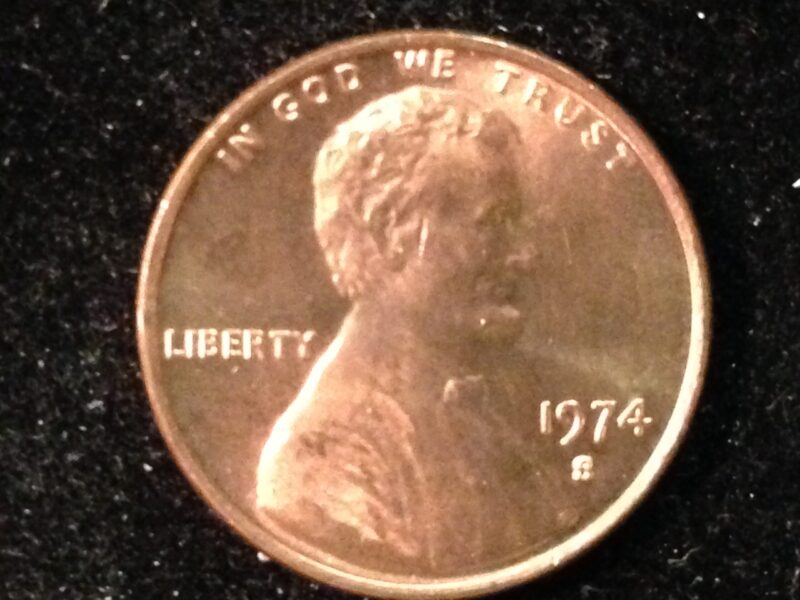 1974-S Lincoln Cent Gem BU