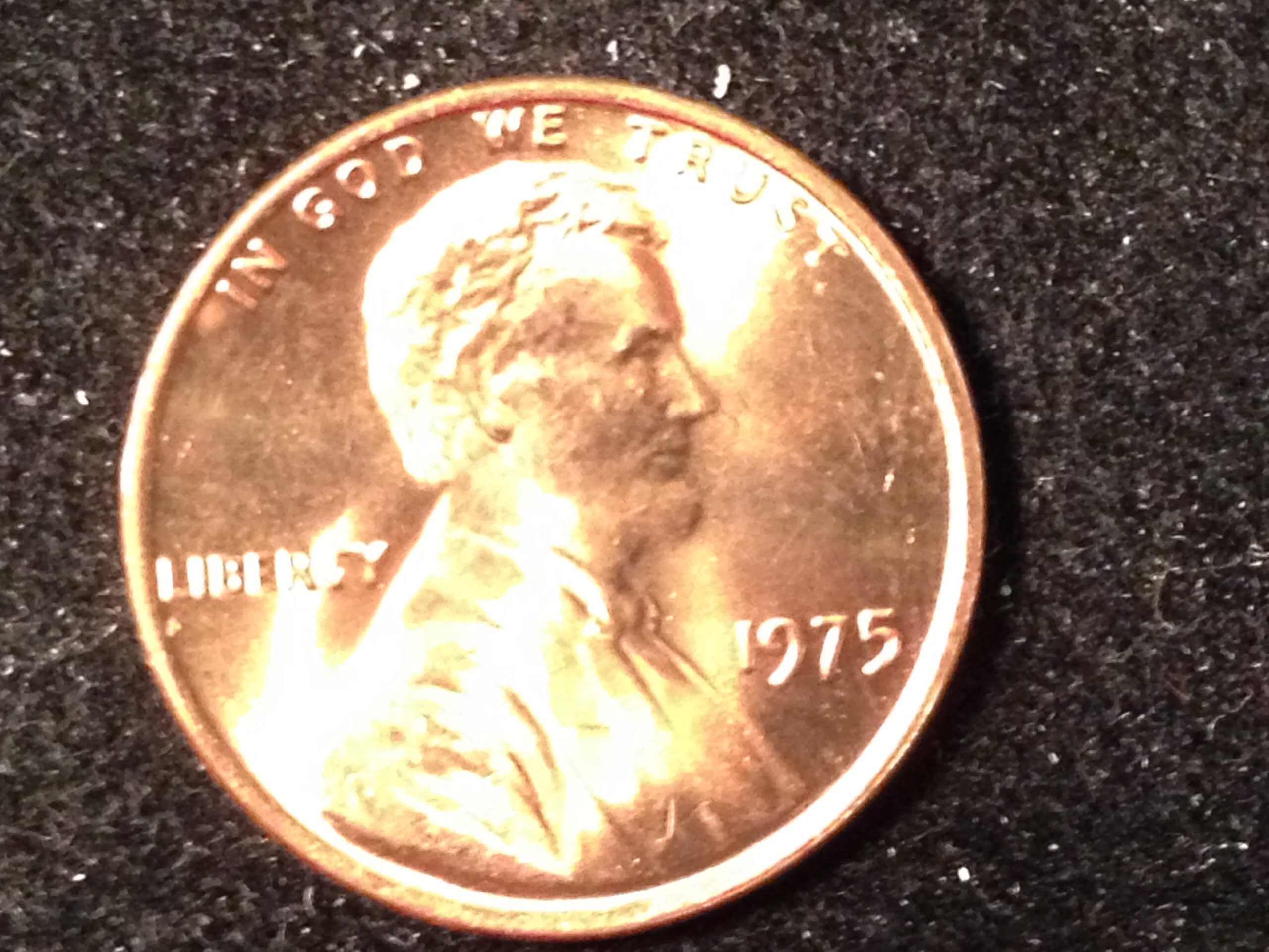 1975 Lincoln Cent Gem BU
