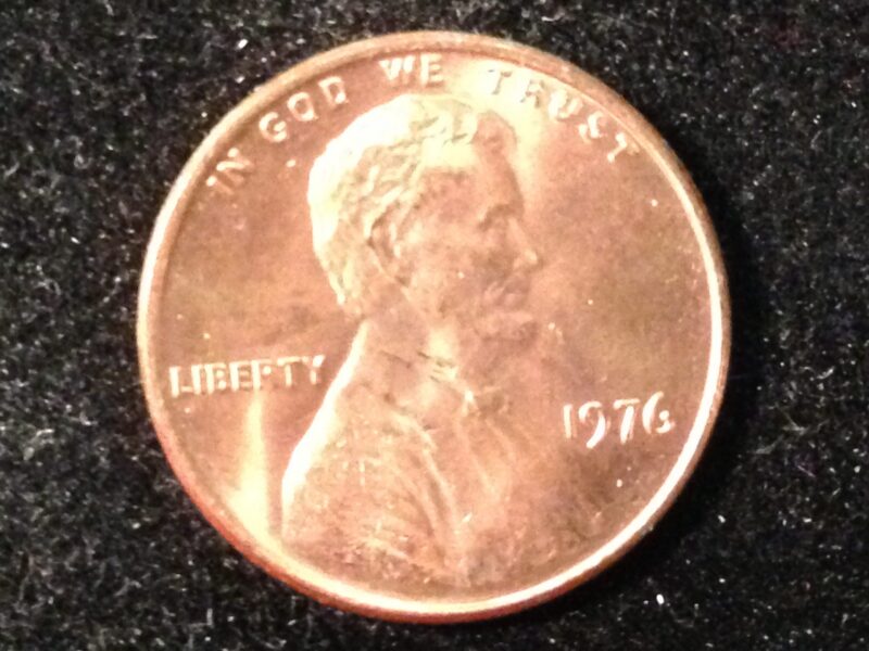 1976 Lincoln Cent Gem BU
