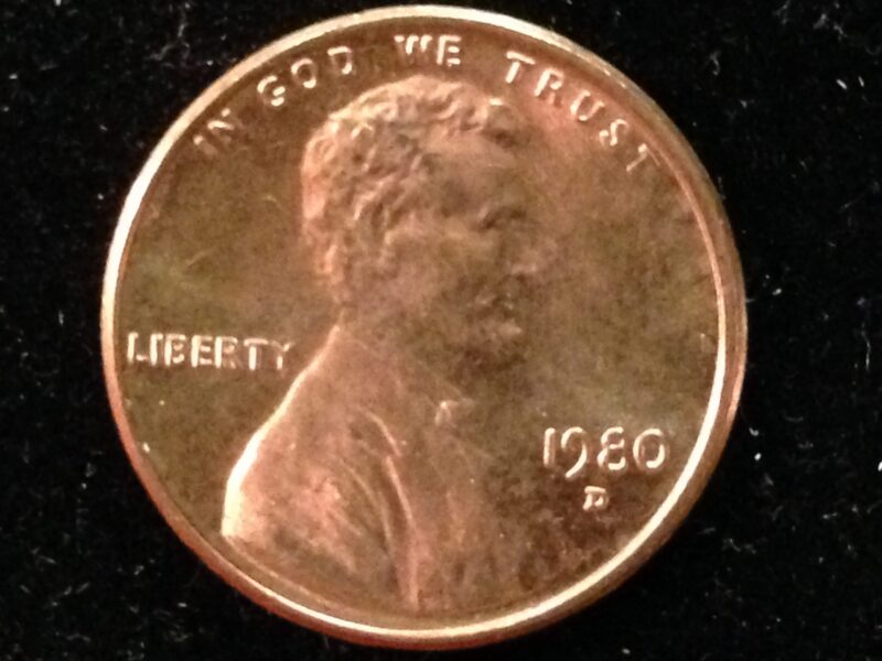 1980-D Lincoln Cent Gem BU