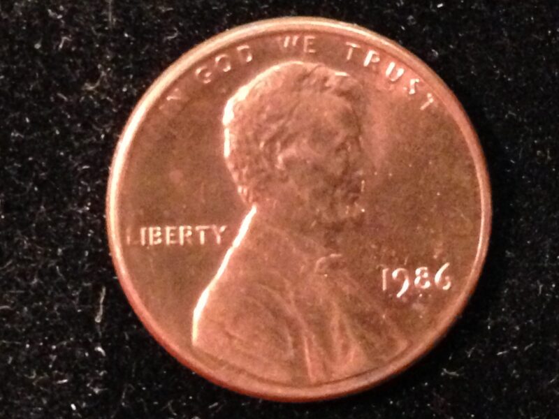 1986 Lincoln Cent Gem BU