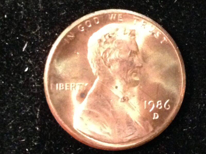 1986-D Lincoln Cent Gem BU
