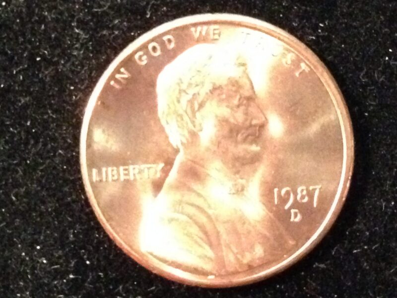1987-D Lincoln Cent Gem BU