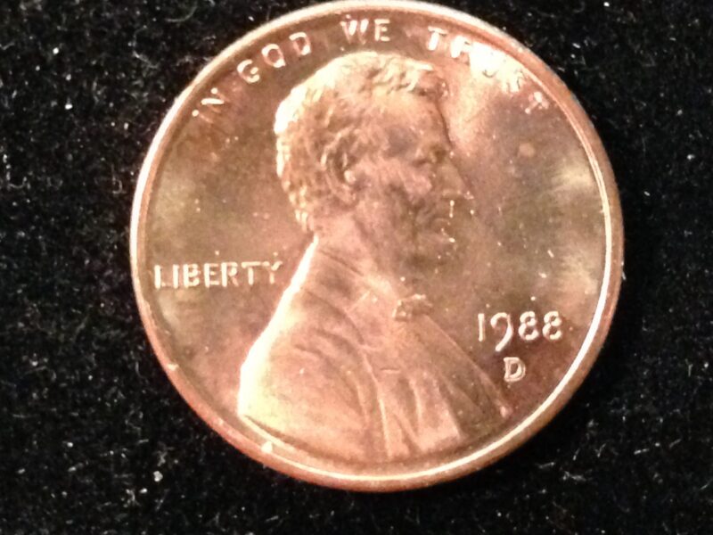 1988-D Lincoln Cent Gem BU