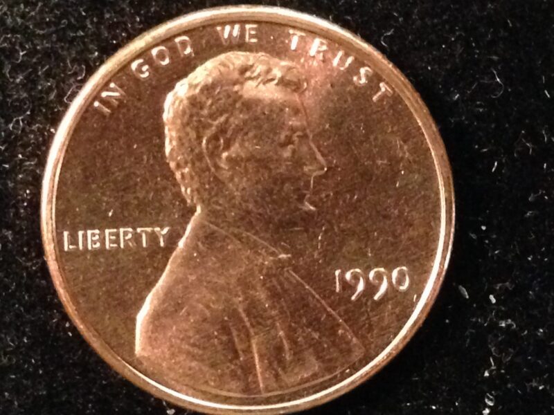 1990 Lincoln Cent Gem BU