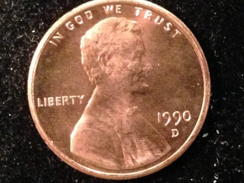 1990-D Lincoln Cent Gem BU