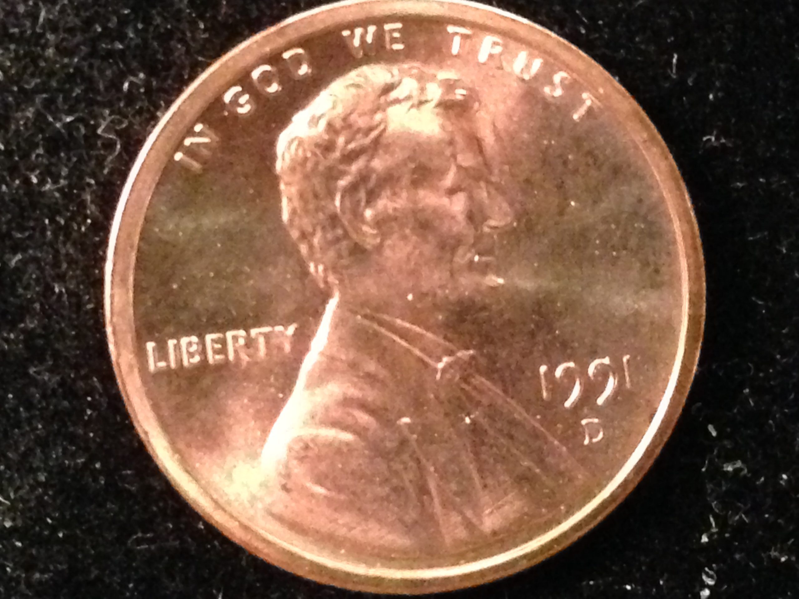 1991-D Lincoln Cent Gem BU