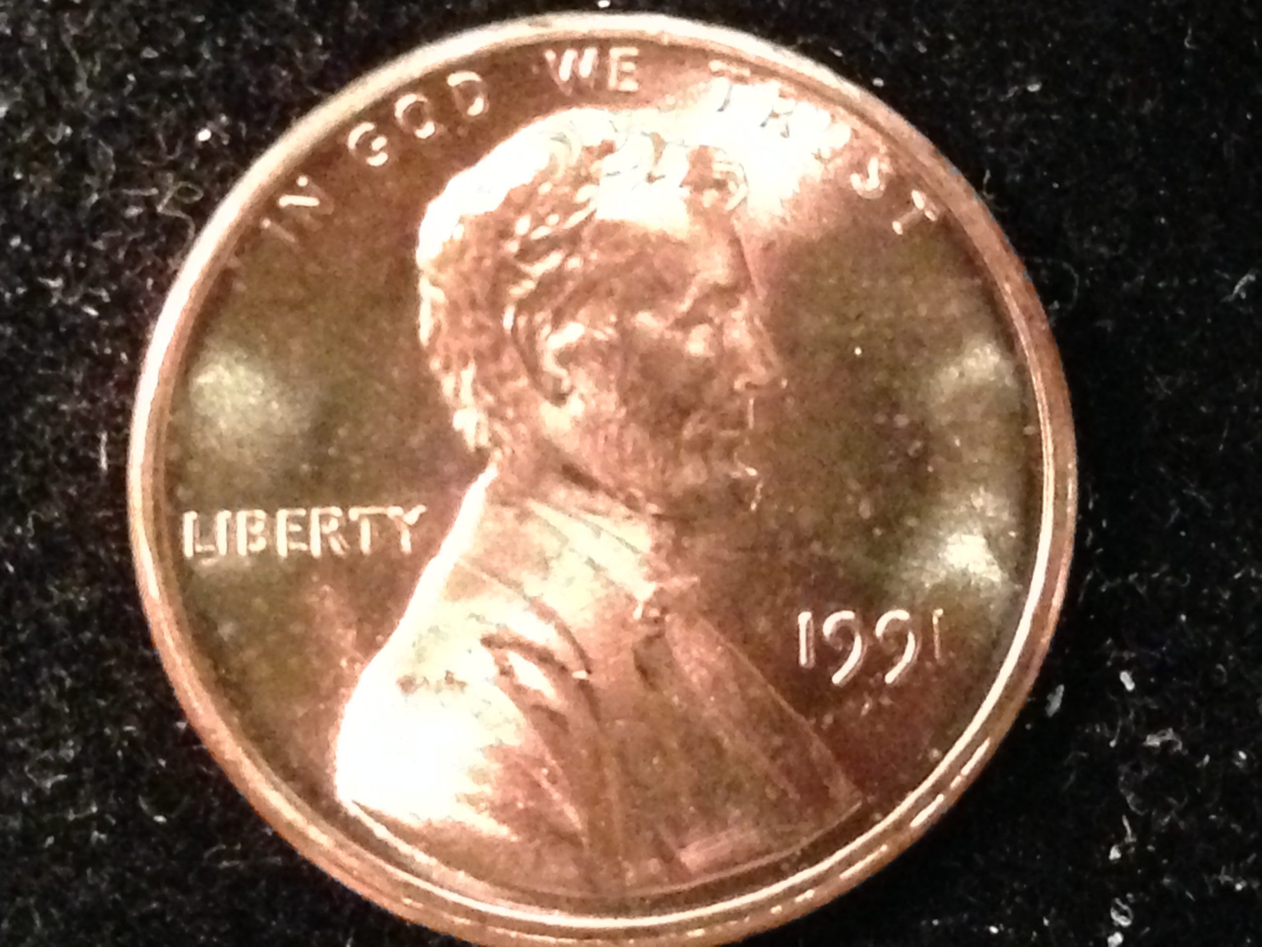 1991 Lincoln Cent Gem BU