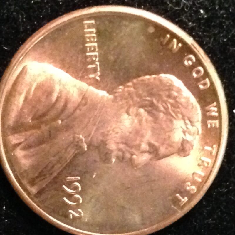 1992 Lincoln Cent Gem BU