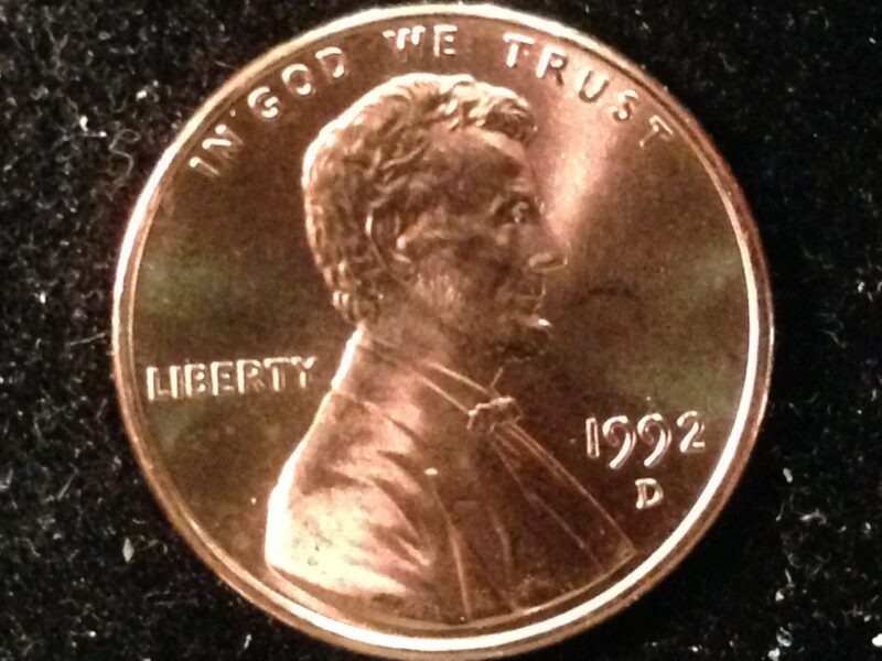 1992-D Lincoln Cent Gem BU