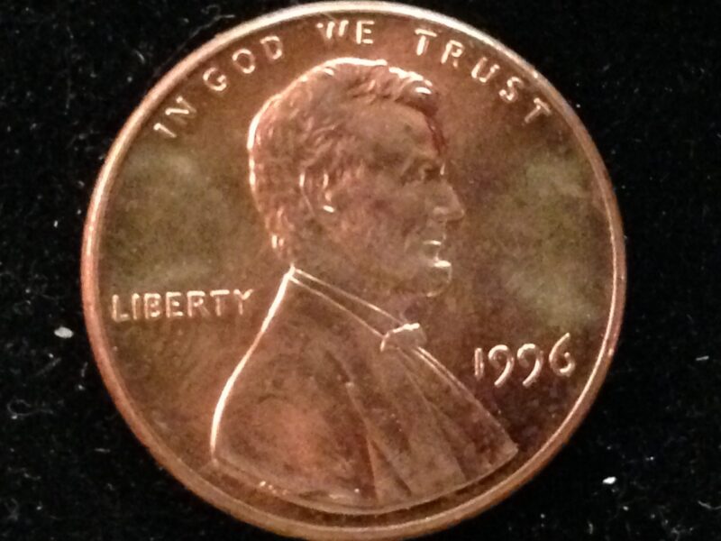 1996 Lincoln Cent Gem BU