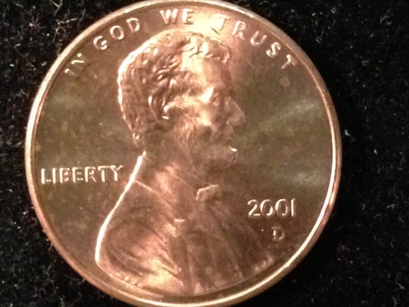 2001-D Lincoln Cent Gem BU