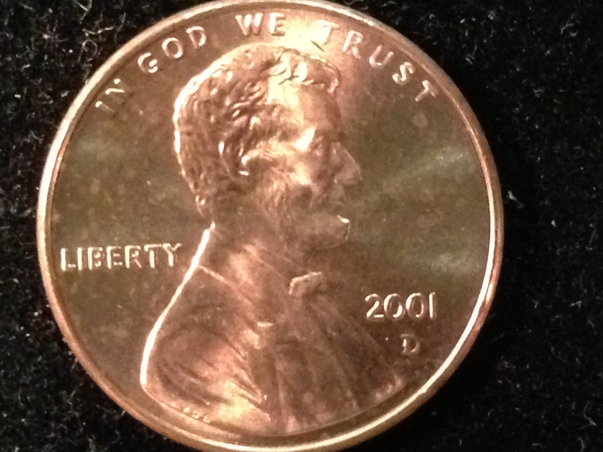 2001-D Lincoln Cent Gem BU