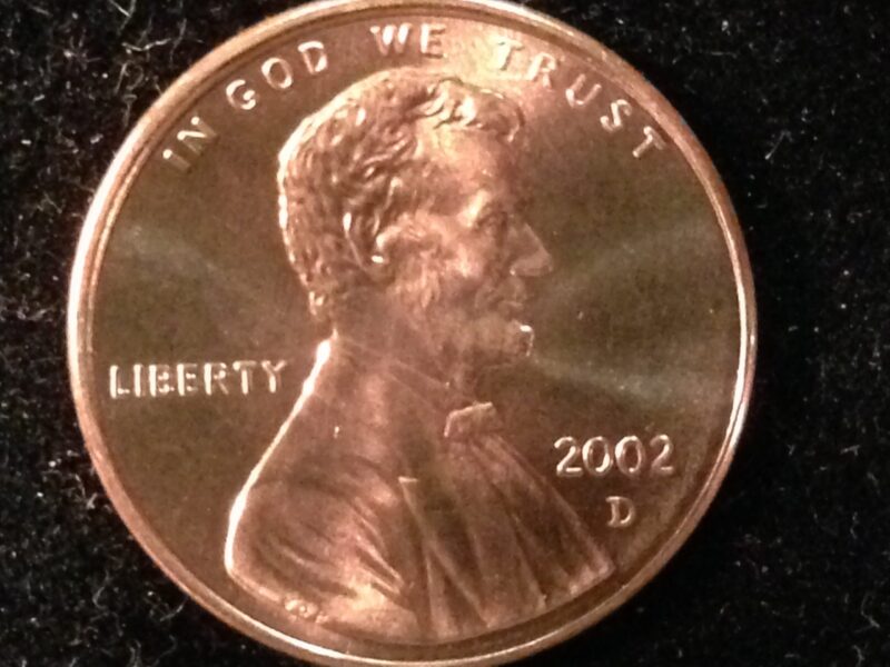 2002-D Lincoln Cent Gem BU
