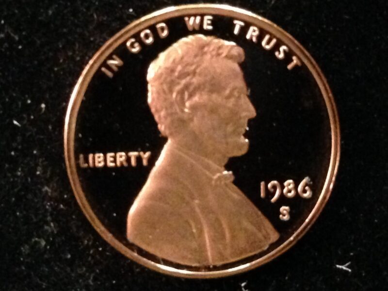 1986-S Lincoln Cent Gem Proof
