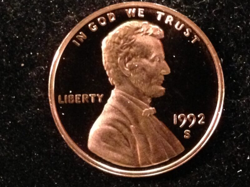 1992-S Lincoln Cent Gem Proof