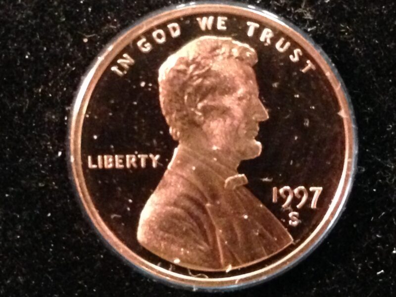 1997-S Lincoln Cent Gem Proof