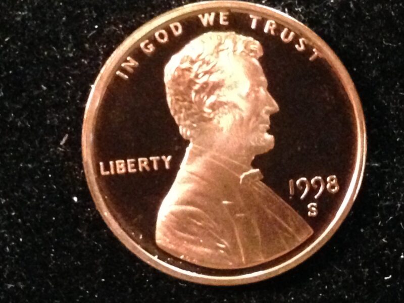 1998-S Lincoln Cent Gem Proof