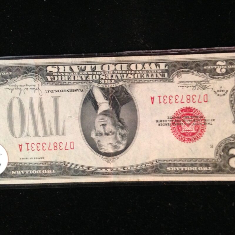1928 $2.00 Red Seal USN XF
