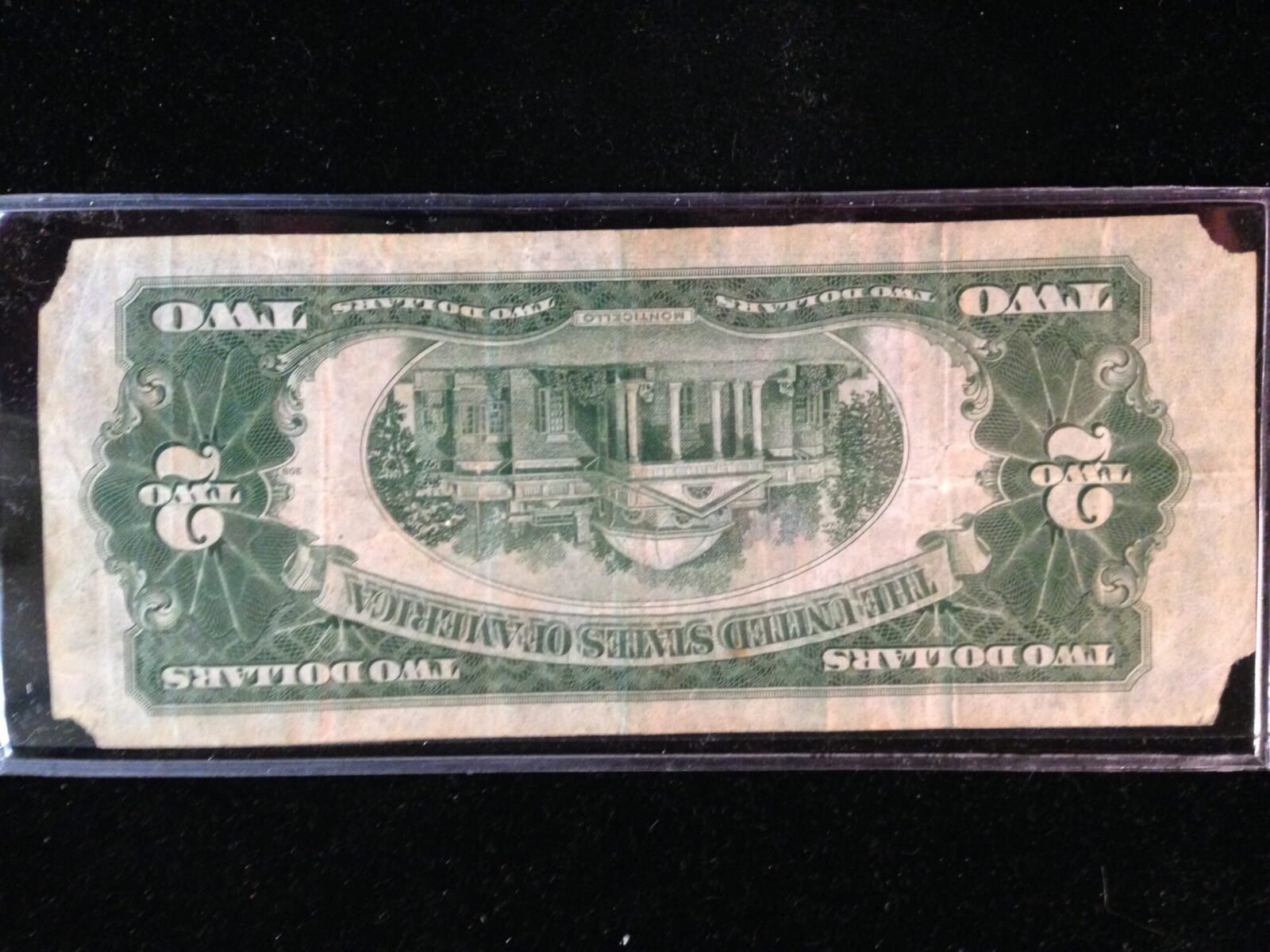 1928 $2.00 Red Seal USN G- Good Luck Note - Image 2