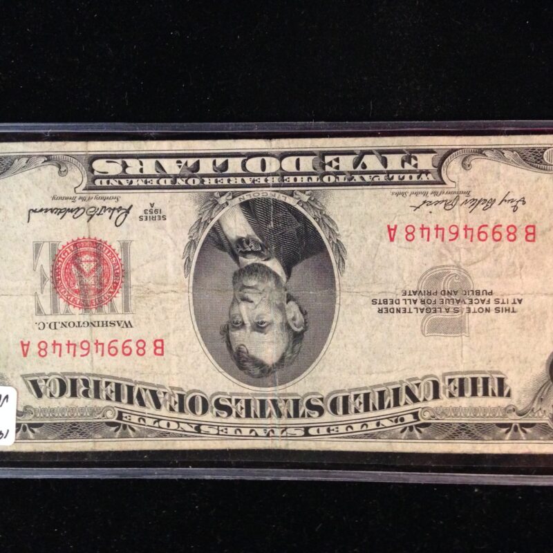 1953-1963 $5.00 Red Seal USN VG-VF