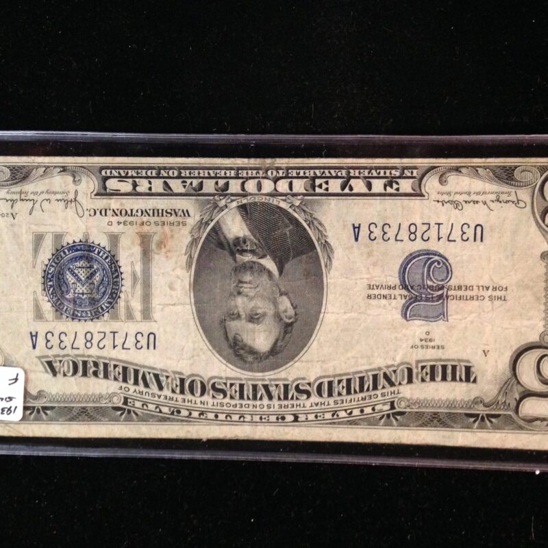 1934-1953 $5.00 Silver Certificate VG-VF