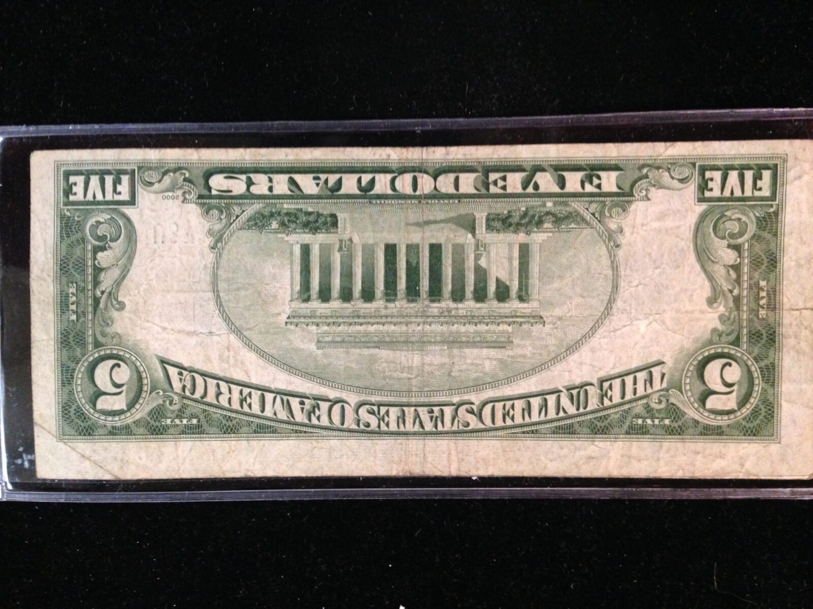 1934-1953 $5.00 Silver Certificate VG-VF - Image 2